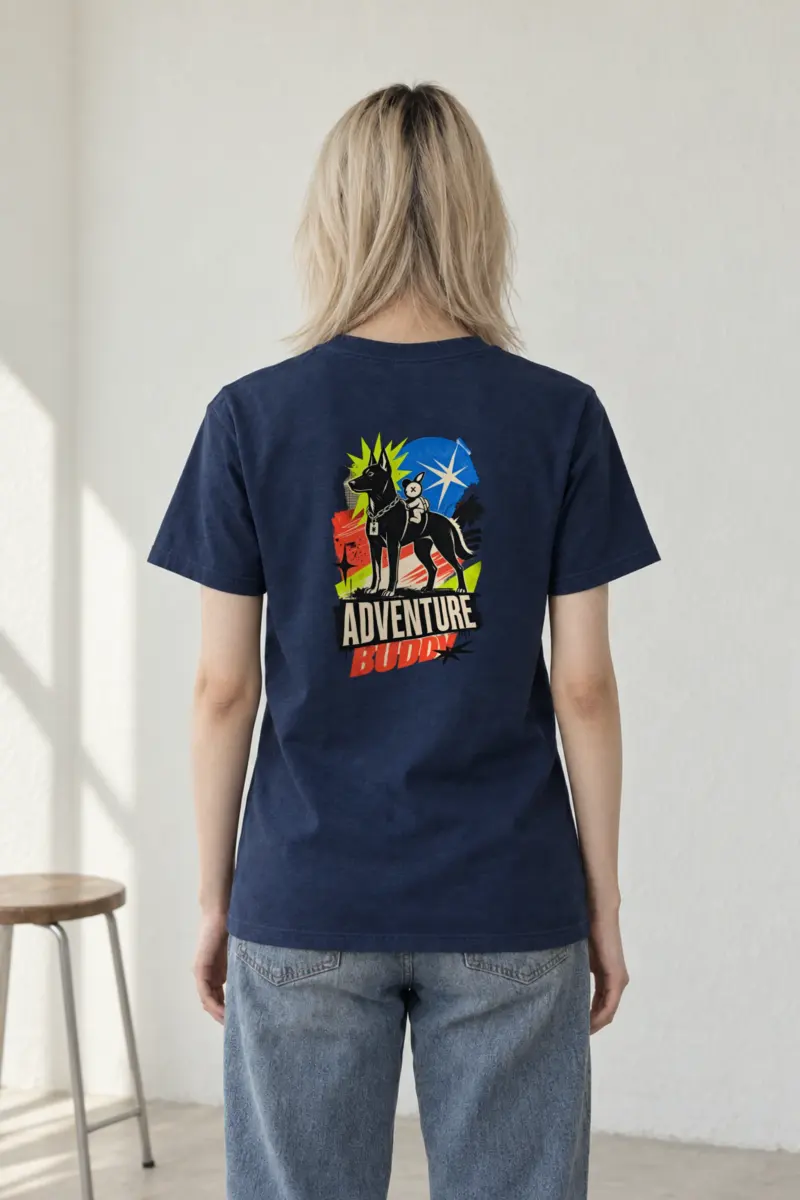 "Adventure Buddy" Heavyweight Unisex Crewneck T-shirt