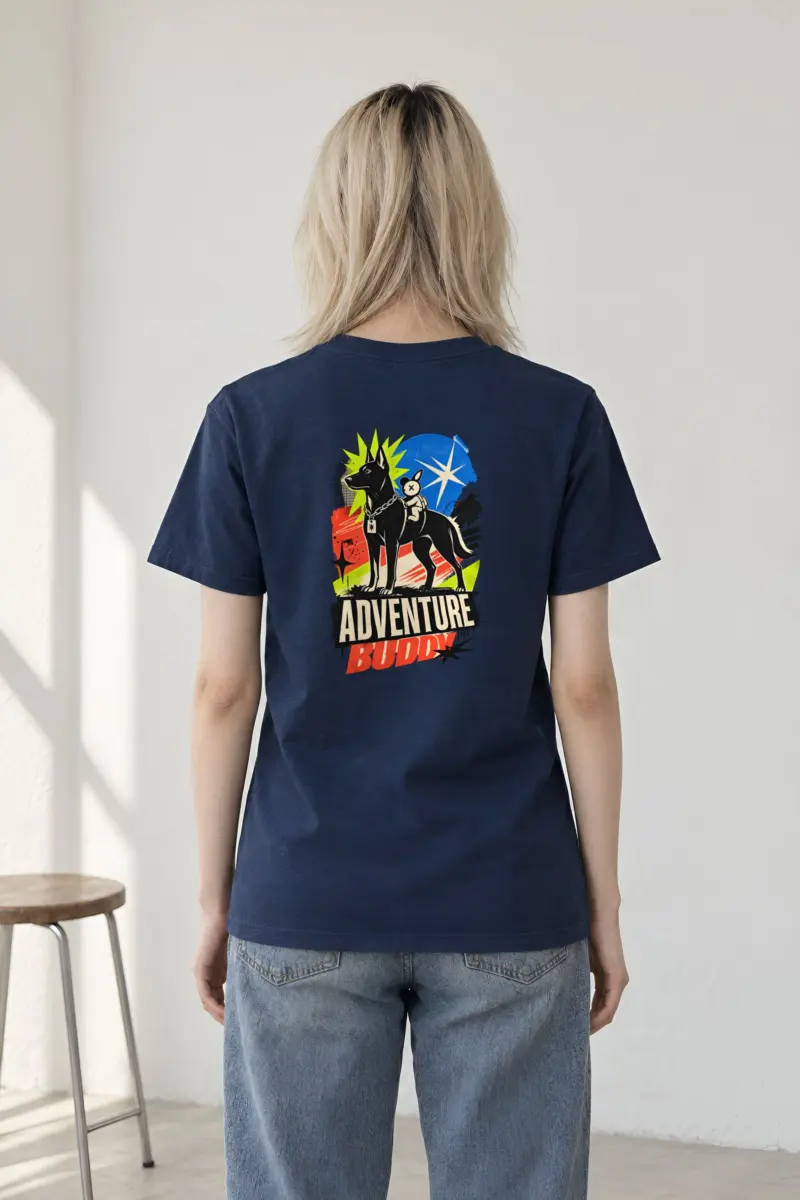 "Adventure Buddy" Heavyweight Unisex Crewneck T-shirt