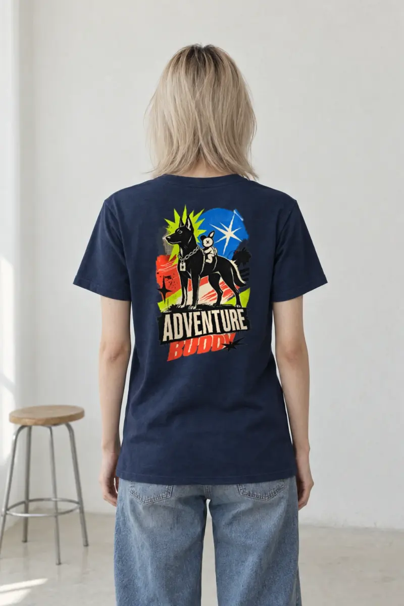"Adventure Buddy" Heavyweight Unisex Crewneck T-shirt