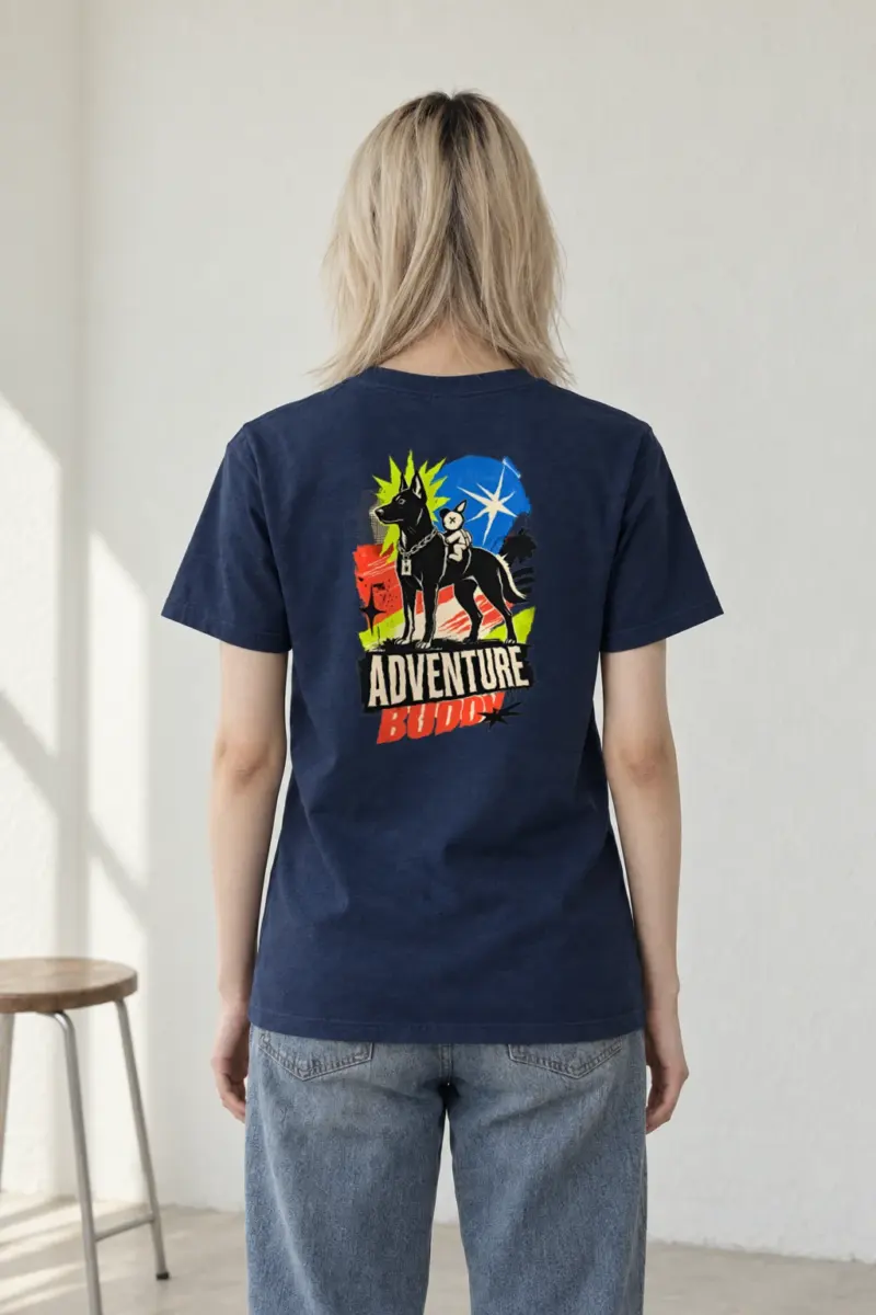 "Adventure Buddy" Heavyweight Unisex Crewneck T-shirt