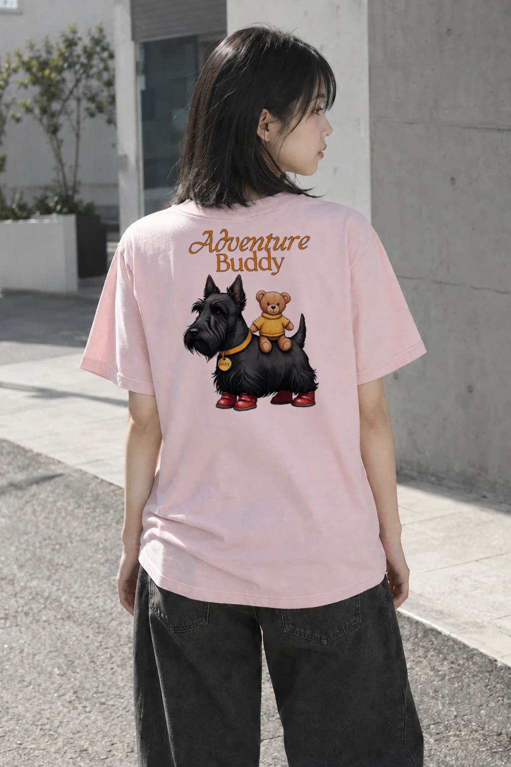 "Adventure Buddy" Heavyweight Unisex Crewneck T-shirt | Gildan 5000
