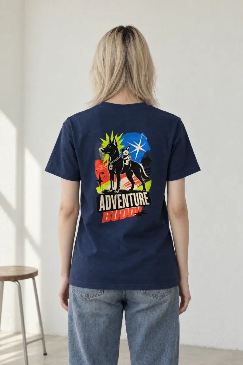 "Adventure Buddy" Heavyweight Unisex Crewneck T-shirt