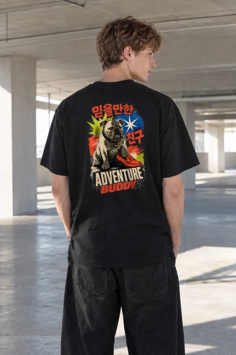 "Adventure Buddy" Heavyweight Unisex Crewneck T-shirt | Gildan 5000