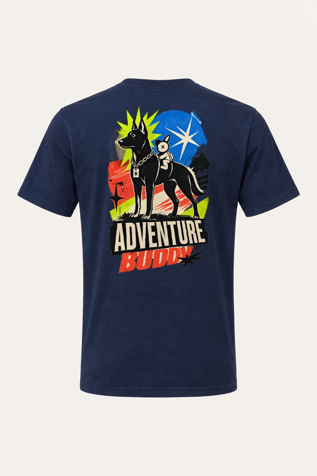 "Adventure Buddy" Heavyweight Unisex Crewneck T-shirt | Gildan 5000