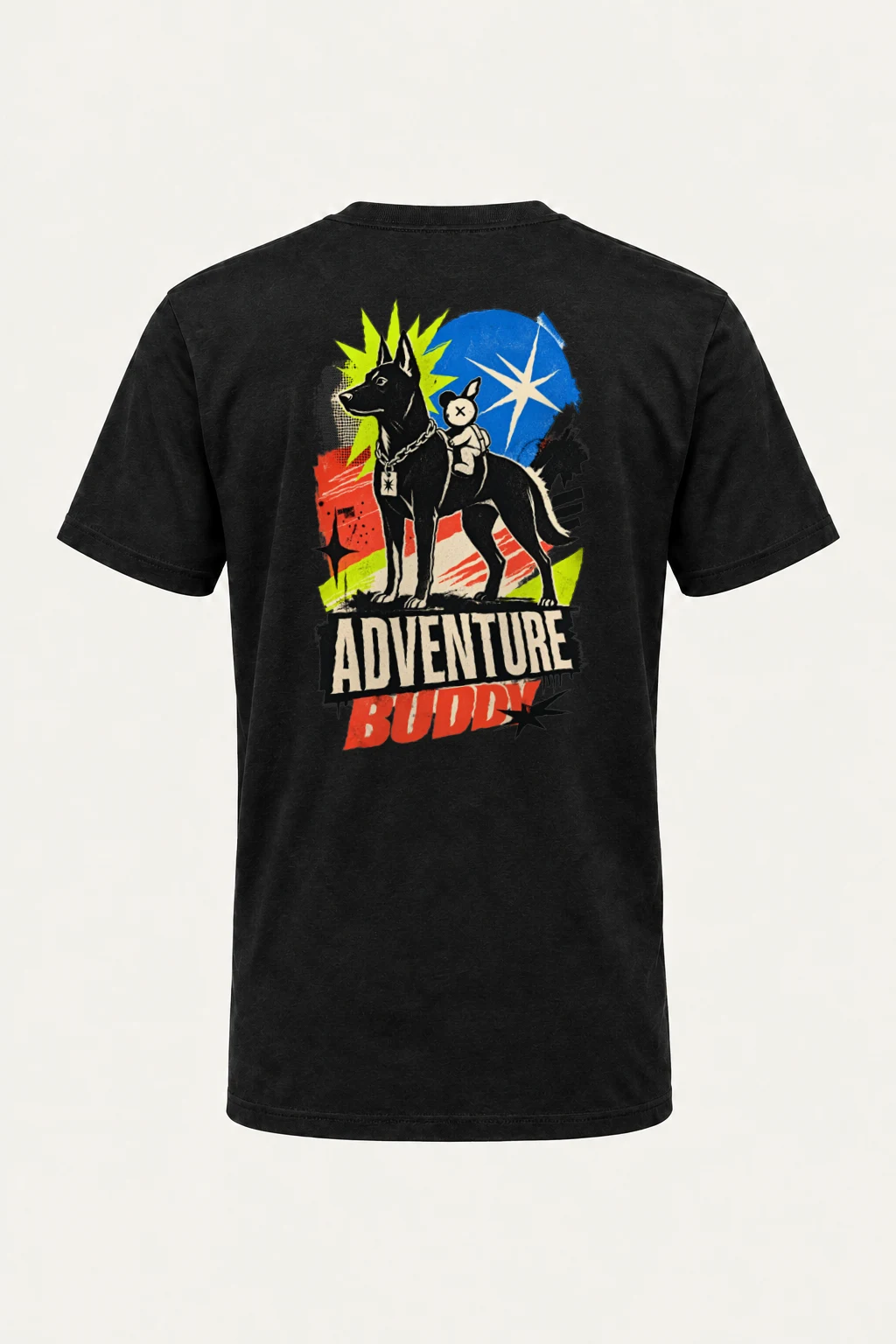 "Adventure Buddy" Heavyweight Unisex Crewneck T-shirt | Gildan 5000