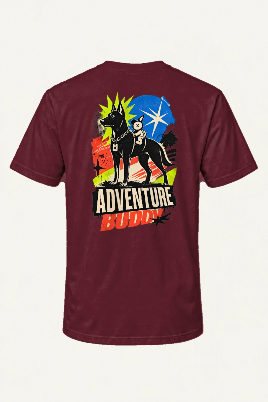 "Adventure Buddy" Heavyweight Unisex Crewneck T-shirt | Gildan 5000