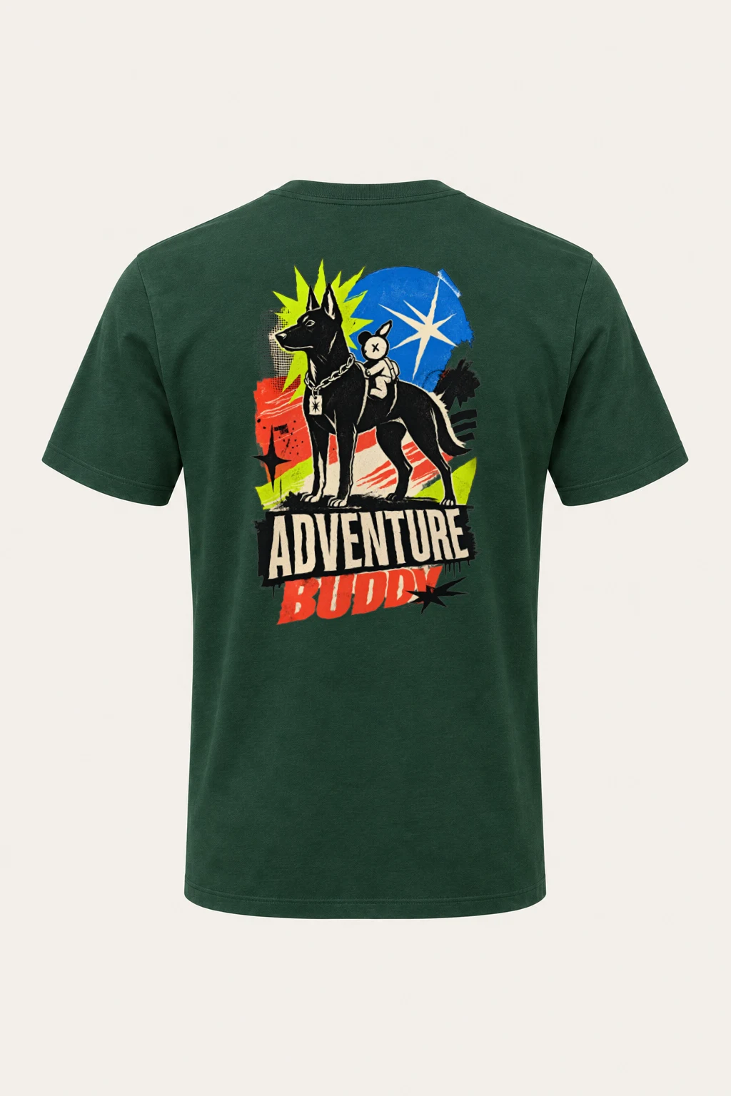 "Adventure Buddy" Heavyweight Unisex Crewneck T-shirt | Gildan 5000