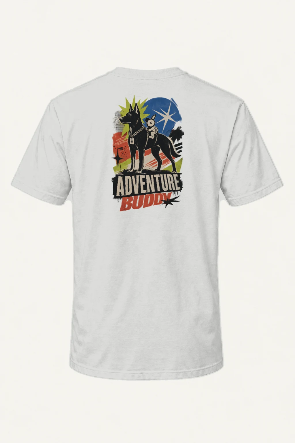 "Adventure Buddy" Heavyweight Unisex Crewneck T-shirt | Gildan 5000