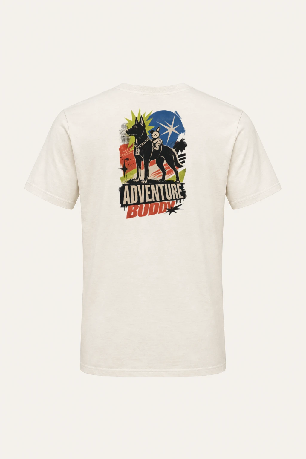 "Adventure Buddy" Heavyweight Unisex Crewneck T-shirt | Gildan 5000