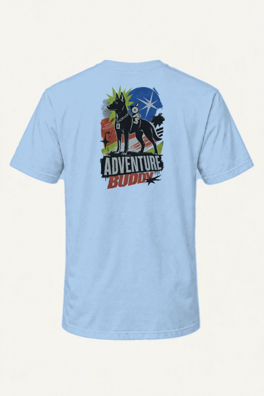 "Adventure Buddy" Heavyweight Unisex Crewneck T-shirt | Gildan 5000