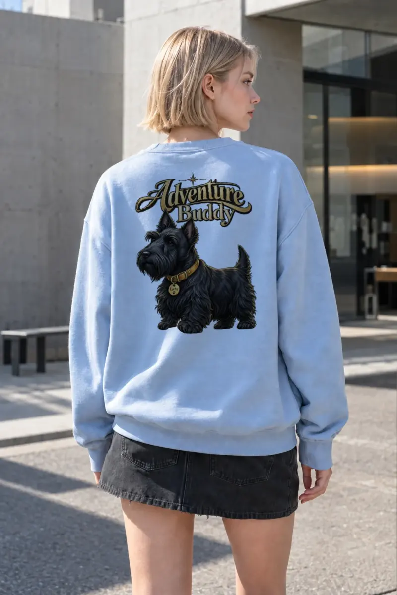 "Adventure Buddy Lucky" Heavy Blend Unisex Crewneck Sweatshirt | Gildan 18000