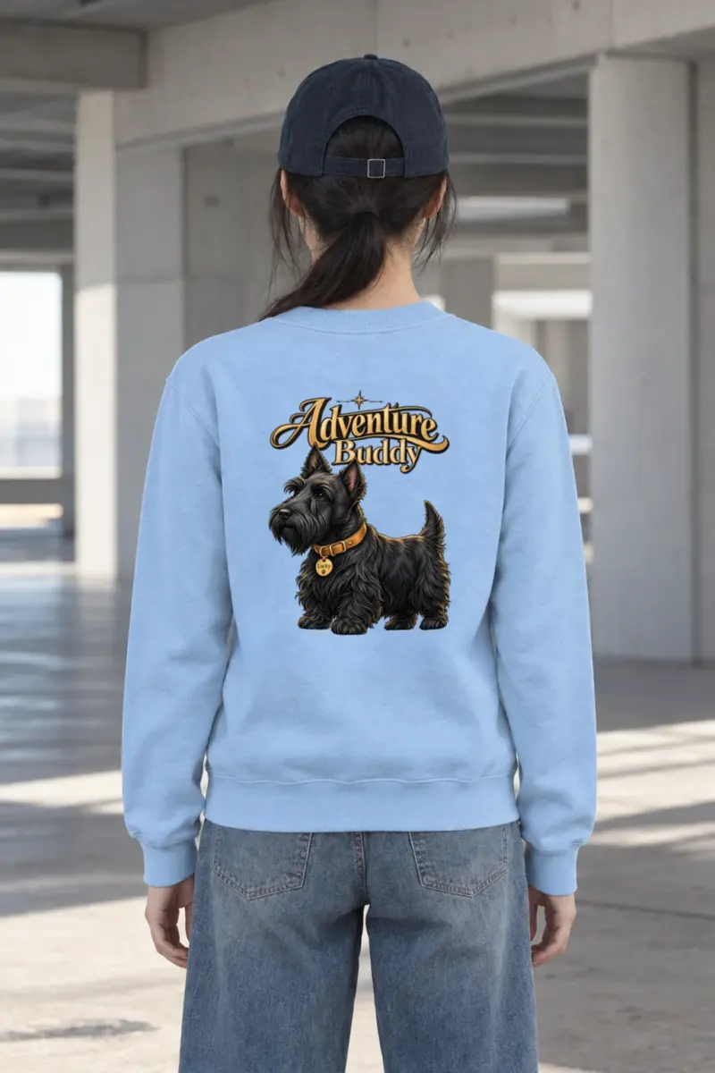 "Adventure Buddy Lucky" Heavy Blend Unisex Crewneck Sweatshirt
