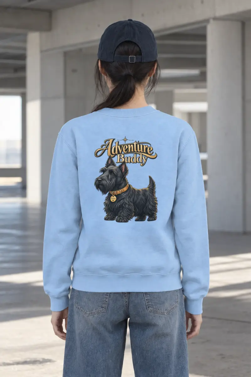 "Adventure Buddy Lucky" Heavy Blend Unisex Crewneck Sweatshirt