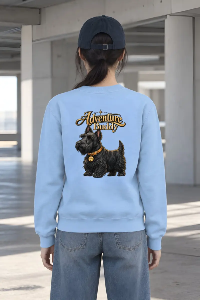 "Adventure Buddy Lucky" Heavy Blend Unisex Crewneck Sweatshirt