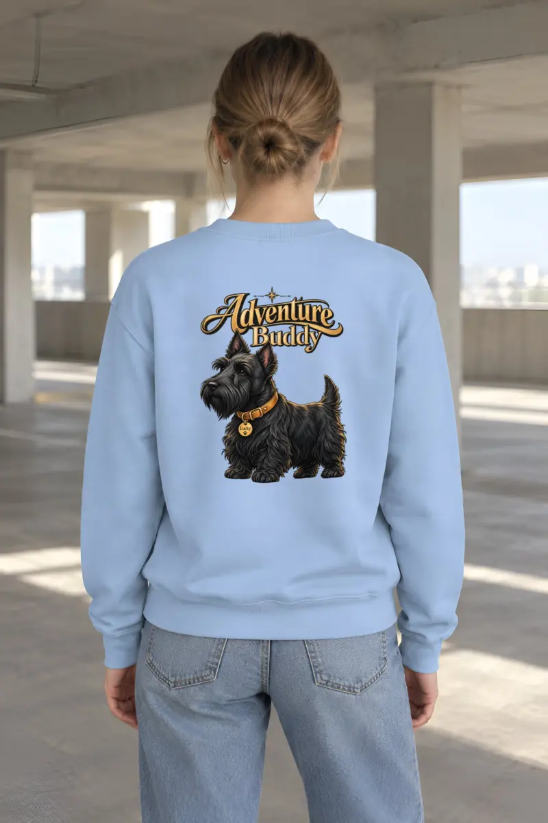 "Adventure Buddy Lucky" Heavy Blend Unisex Crewneck Sweatshirt