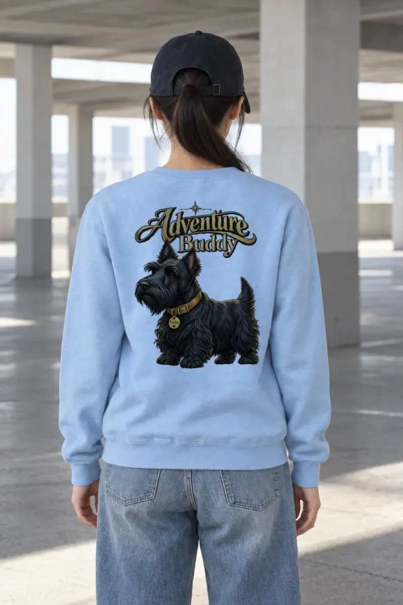 "Adventure Buddy Lucky" Heavy Blend Unisex Crewneck Sweatshirt