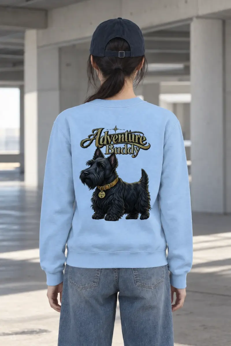 "Adventure Buddy Lucky" Heavy Blend Unisex Crewneck Sweatshirt