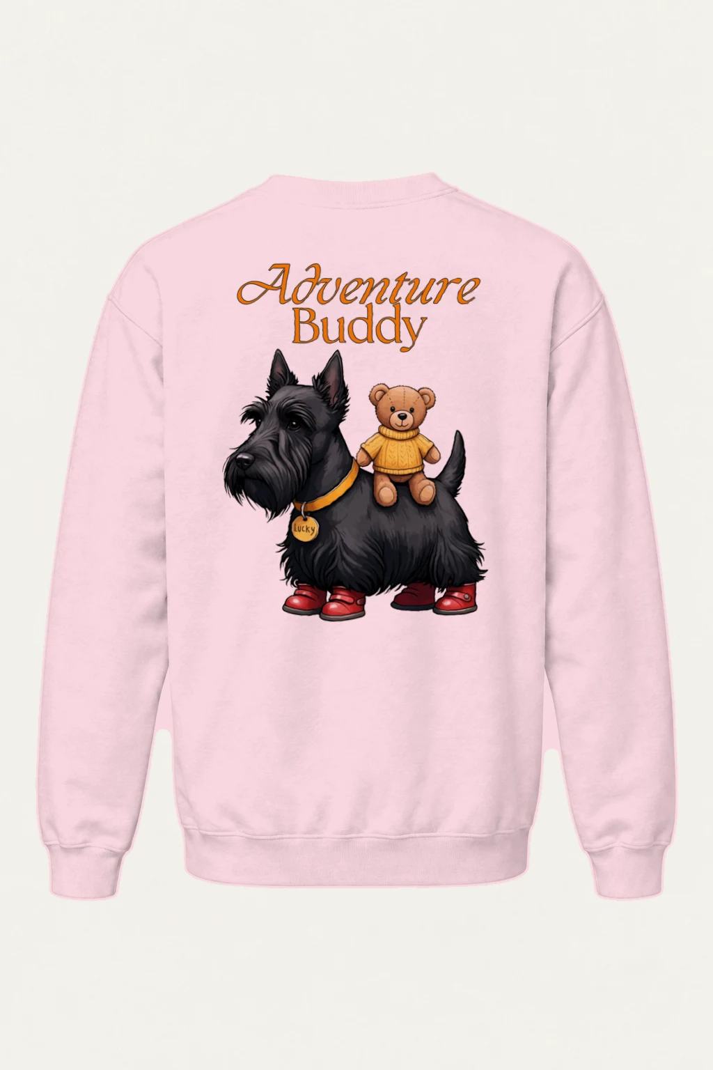 "Adventure Buddy Lucky" Heavy Blend Unisex Crewneck Sweatshirt | Gildan 18000