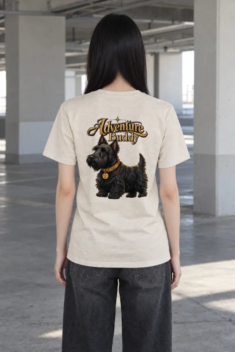 "Adventure Buddy Lucky" Heavyweight Unisex Crewneck T-shirt