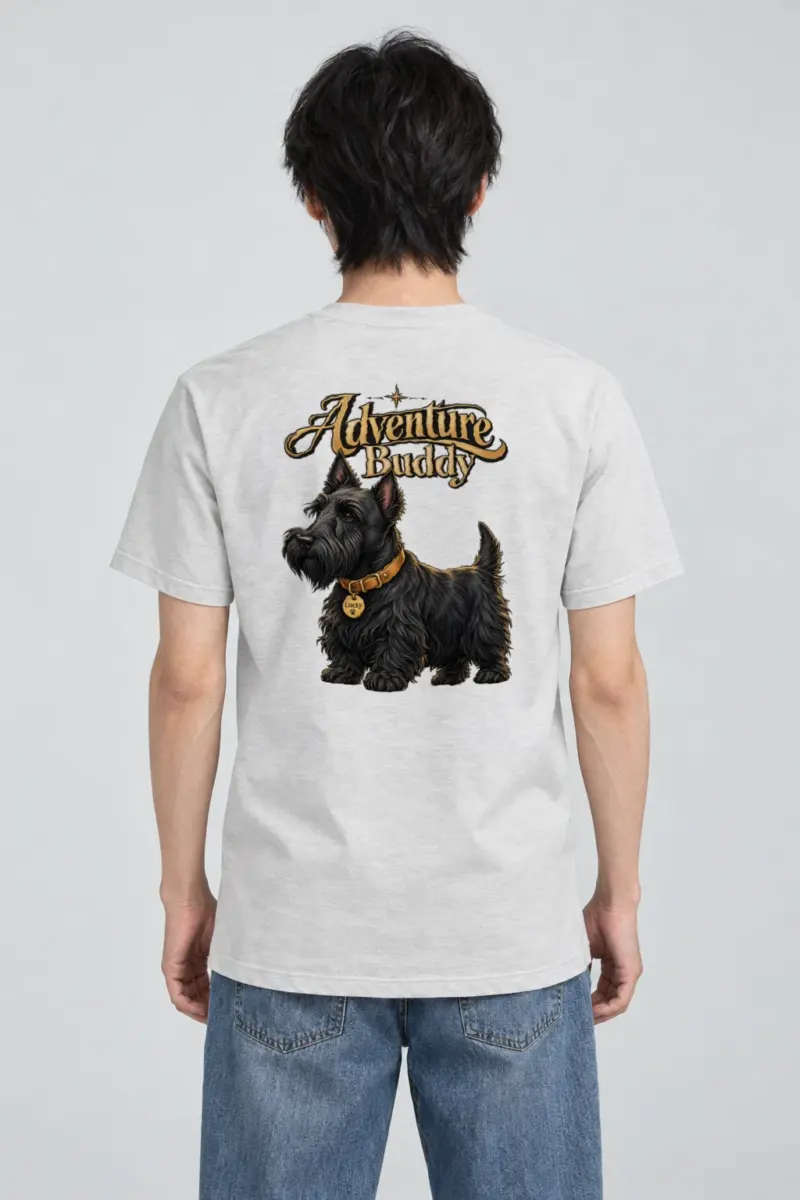 "Adventure Buddy Lucky" Heavyweight Unisex Crewneck T-shirt