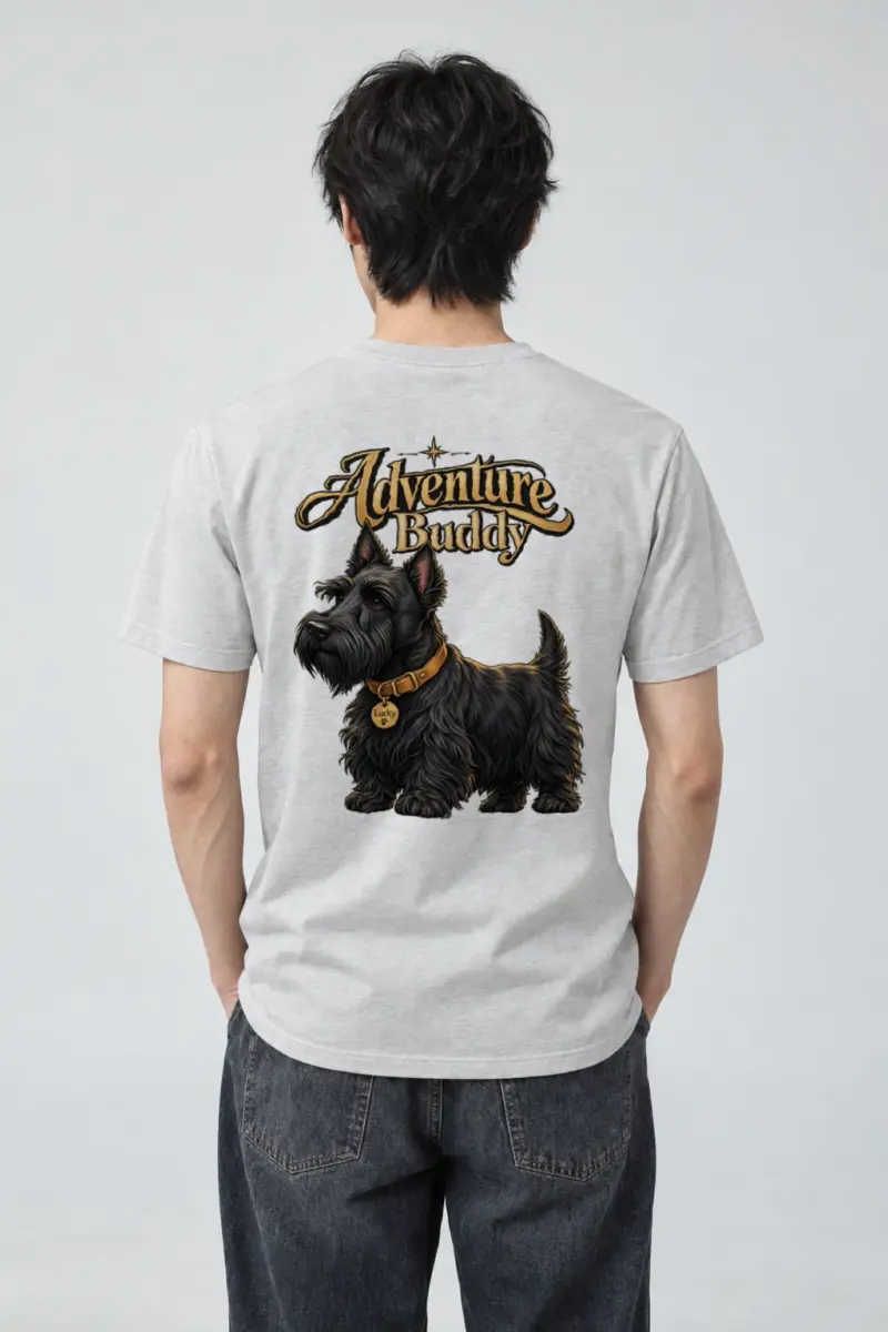 "Adventure Buddy Lucky" Heavyweight Unisex Crewneck T-shirt | Gildan 5000