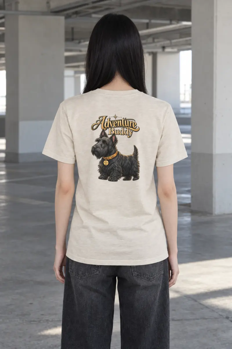 "Adventure Buddy Lucky" Heavyweight Unisex Crewneck T-shirt
