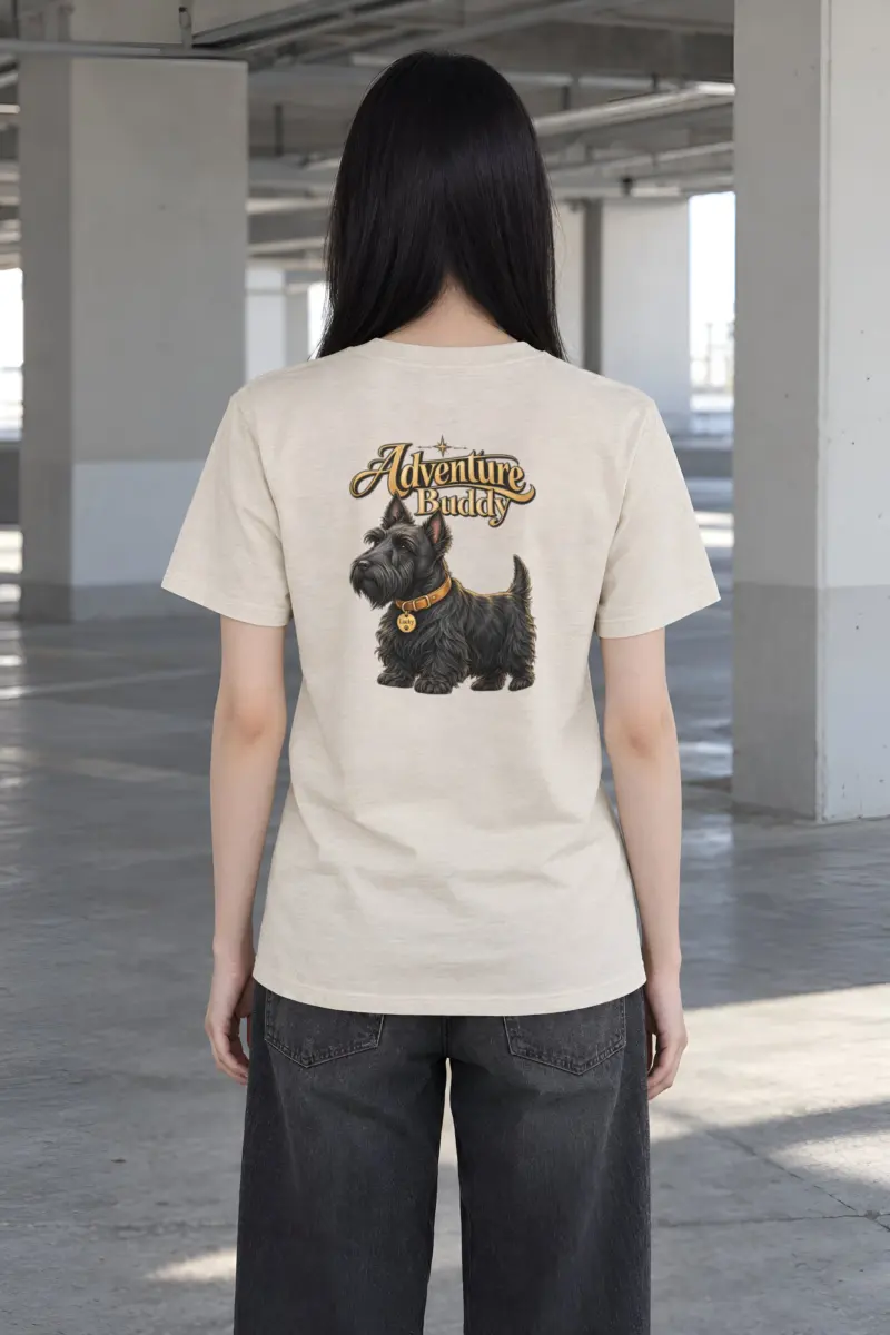 "Adventure Buddy Lucky" Heavyweight Unisex Crewneck T-shirt