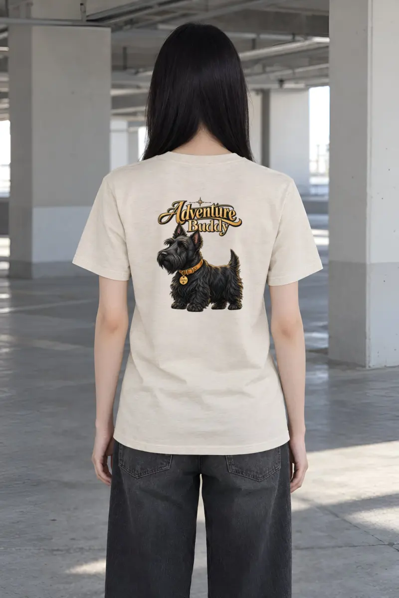 "Adventure Buddy Lucky" Heavyweight Unisex Crewneck T-shirt