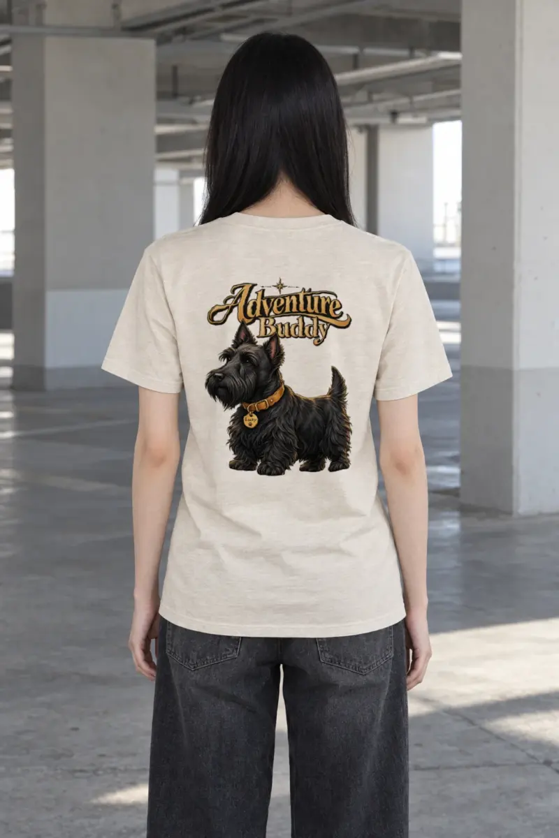 "Adventure Buddy Lucky" Heavyweight Unisex Crewneck T-shirt