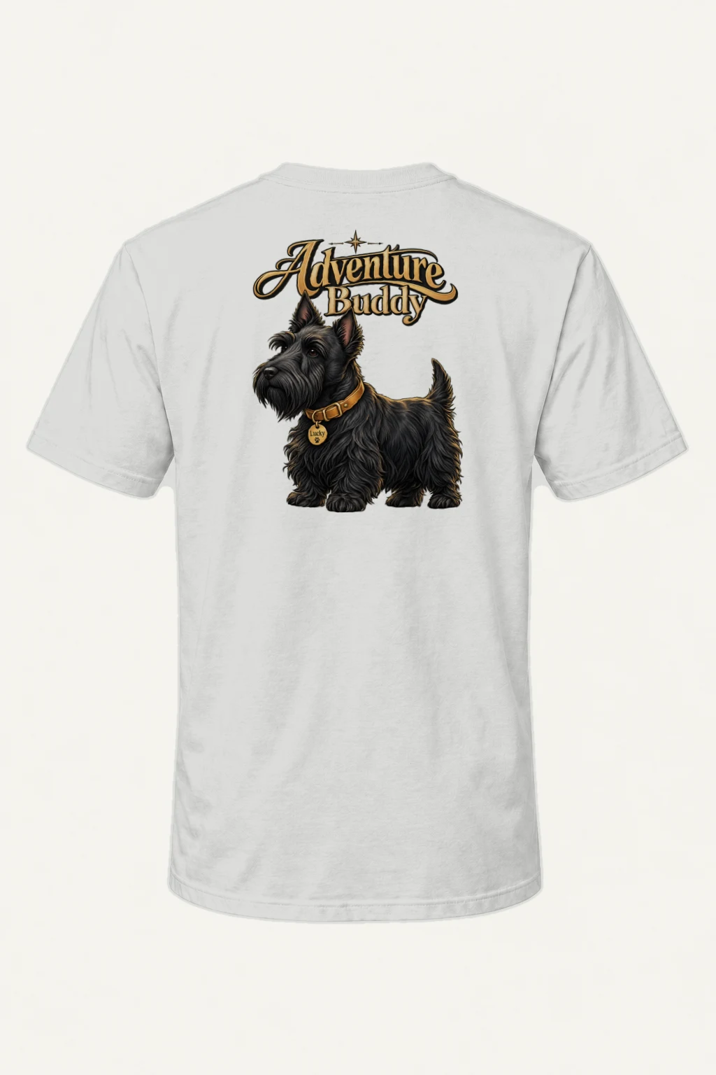 "Adventure Buddy Lucky" Heavyweight Unisex Crewneck T-shirt | Gildan 5000