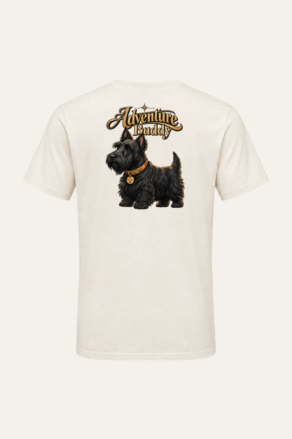"Adventure Buddy Lucky" Heavyweight Unisex Crewneck T-shirt | Gildan 5000