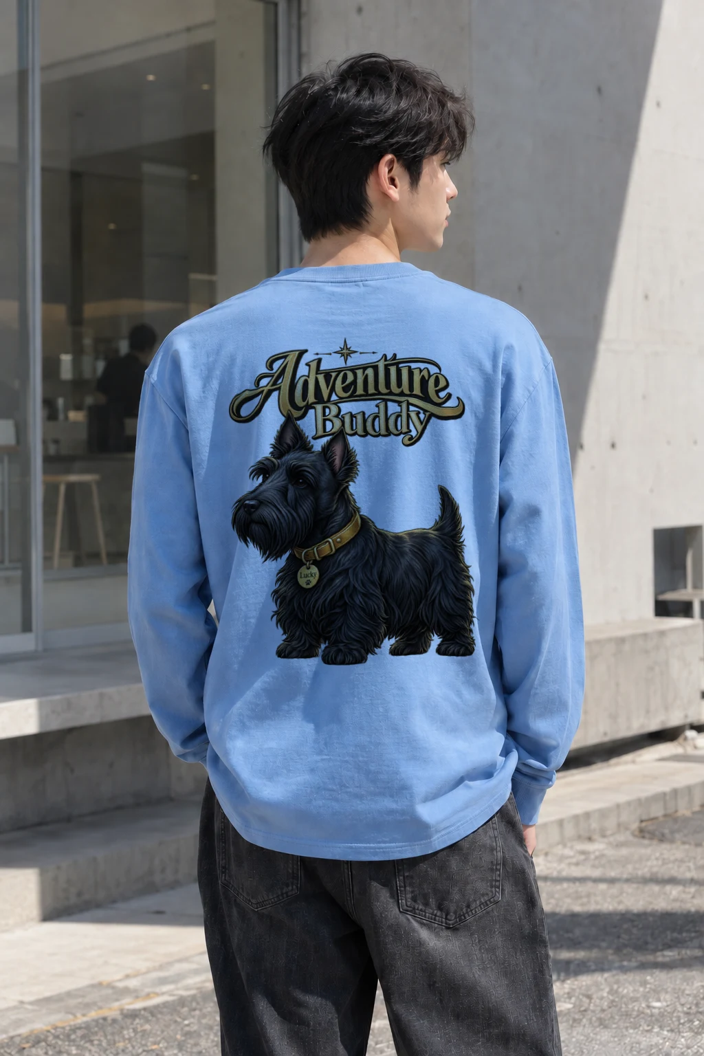 "Adventure Buddy Lucky" Unisex Longsleeve T-shirt | Gildan 2400