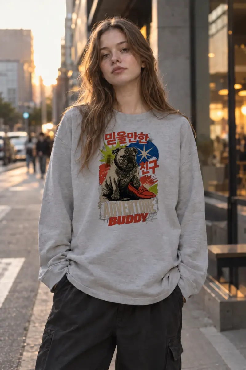 “Adventure Buddy” Unisex Longsleeve T-shirt | Gildan 2400