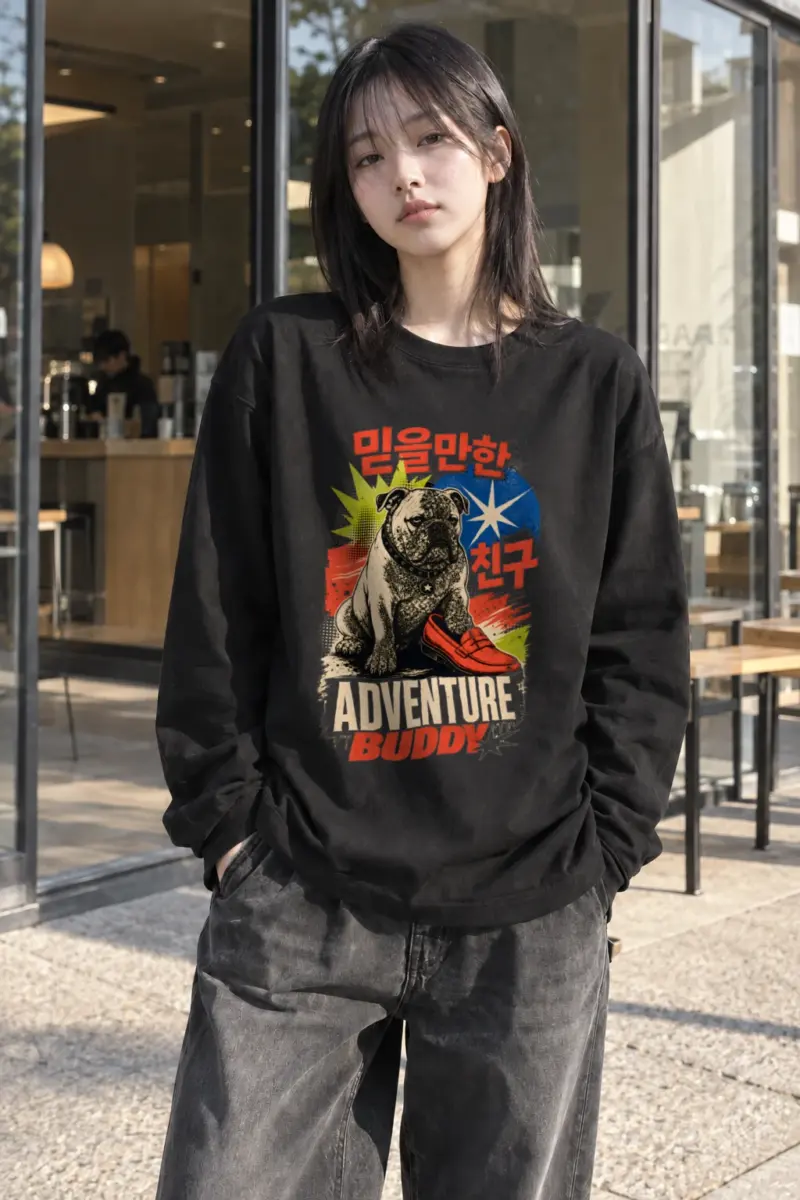 "Adventure Buddy" Unisex Longsleeve T-shirt | Gildan 2400