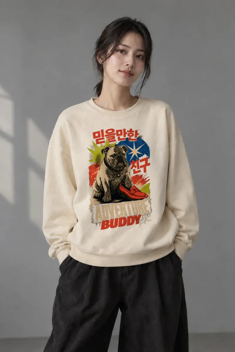 “Adventure Buddy” Unisex Sponge Fleece Crewneck Sweatshirt | Bella + Canvas 3901