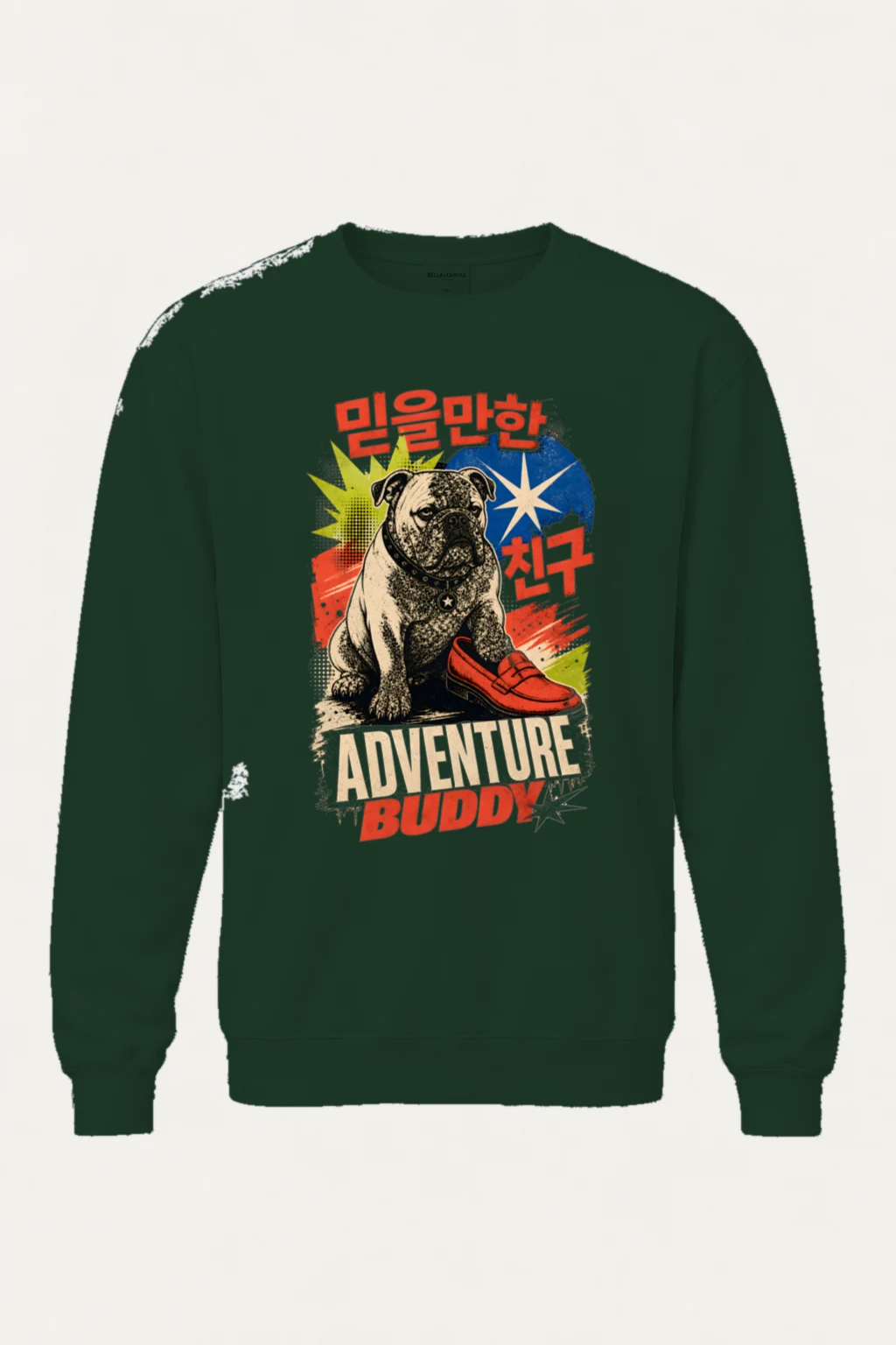 "Adventure Buddy" Unisex Sponge Fleece Crewneck Sweatshirt | Bella + Canvas 3901