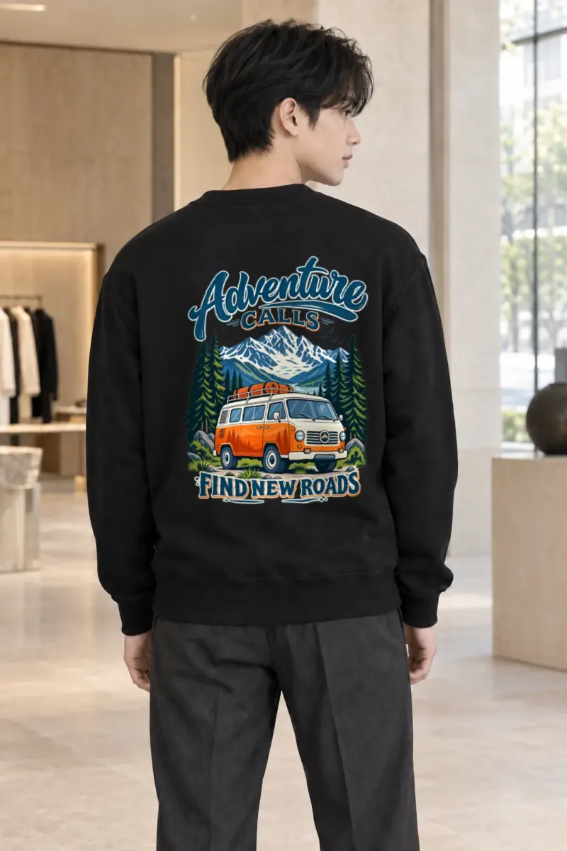 "Adventure Calls" Heavy Blend Unisex Crewneck Sweatshirt | Gildan 18000