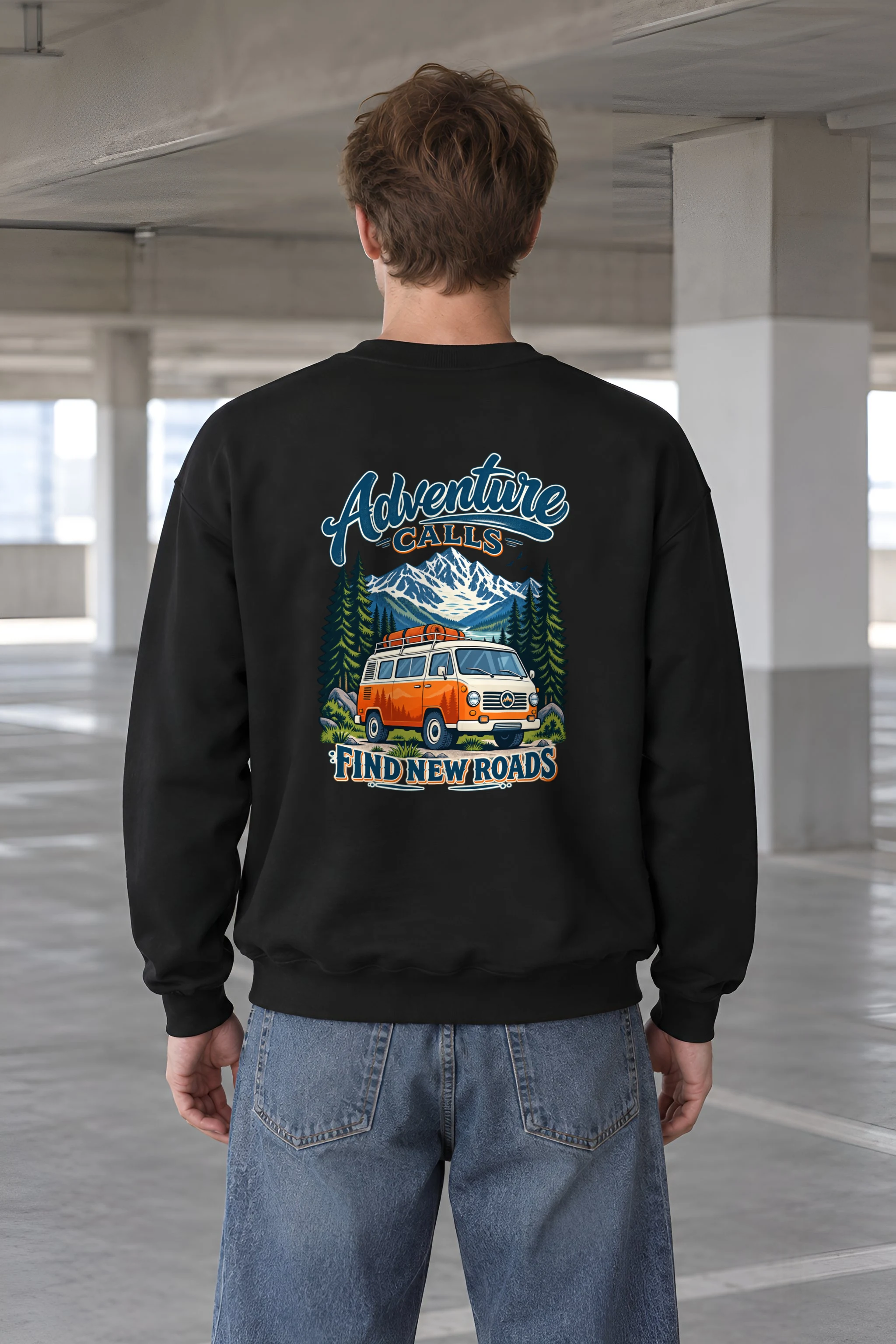 "Adventure Calls" 1 Crewneck Sweatshirt