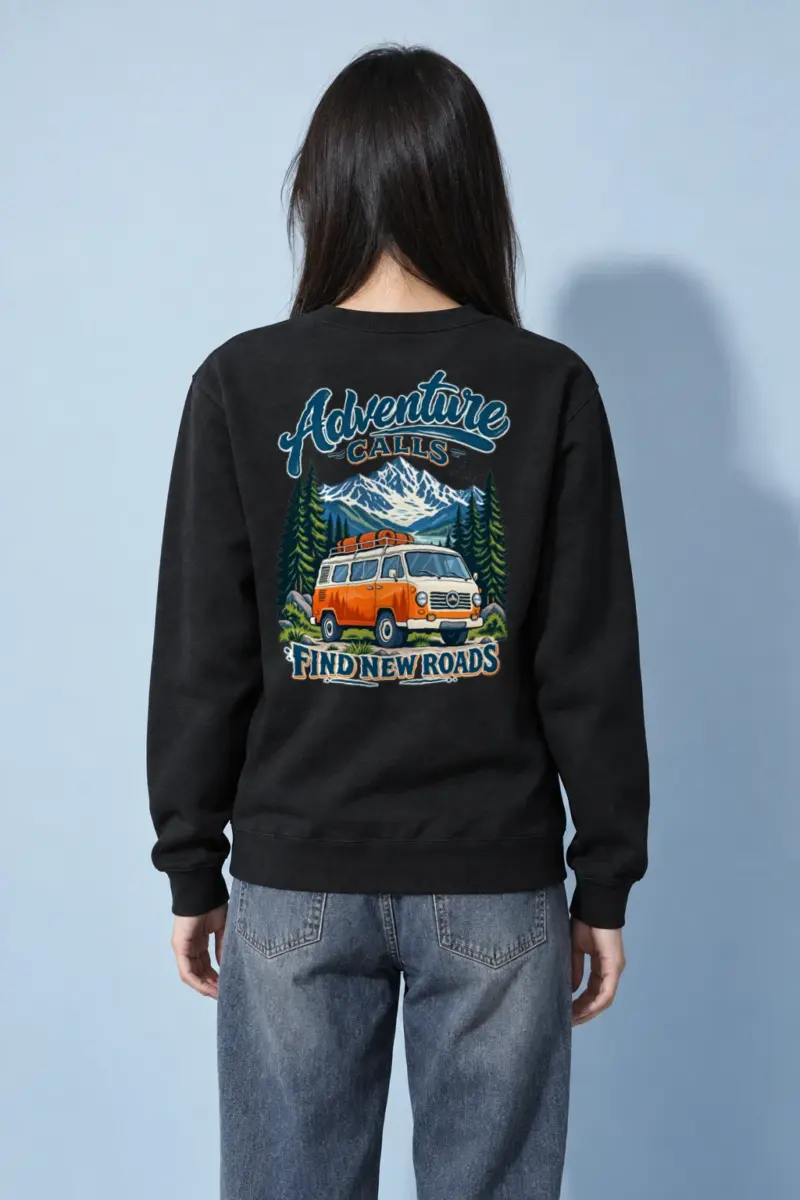 "Adventure Calls" Heavy Blend Unisex Crewneck Sweatshirt | Gildan 18000