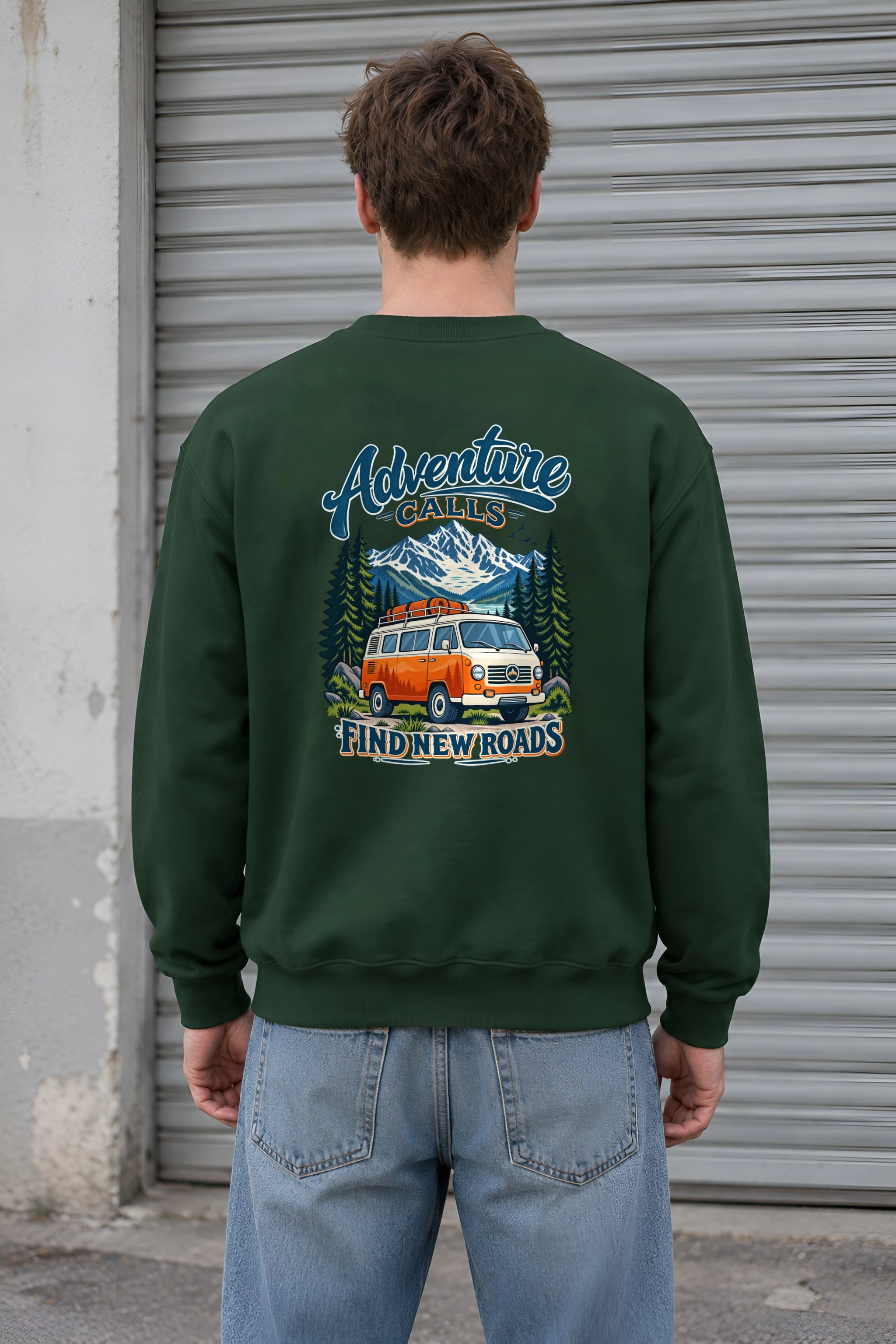"Adventure Calls" 1 Crewneck Sweatshirt
