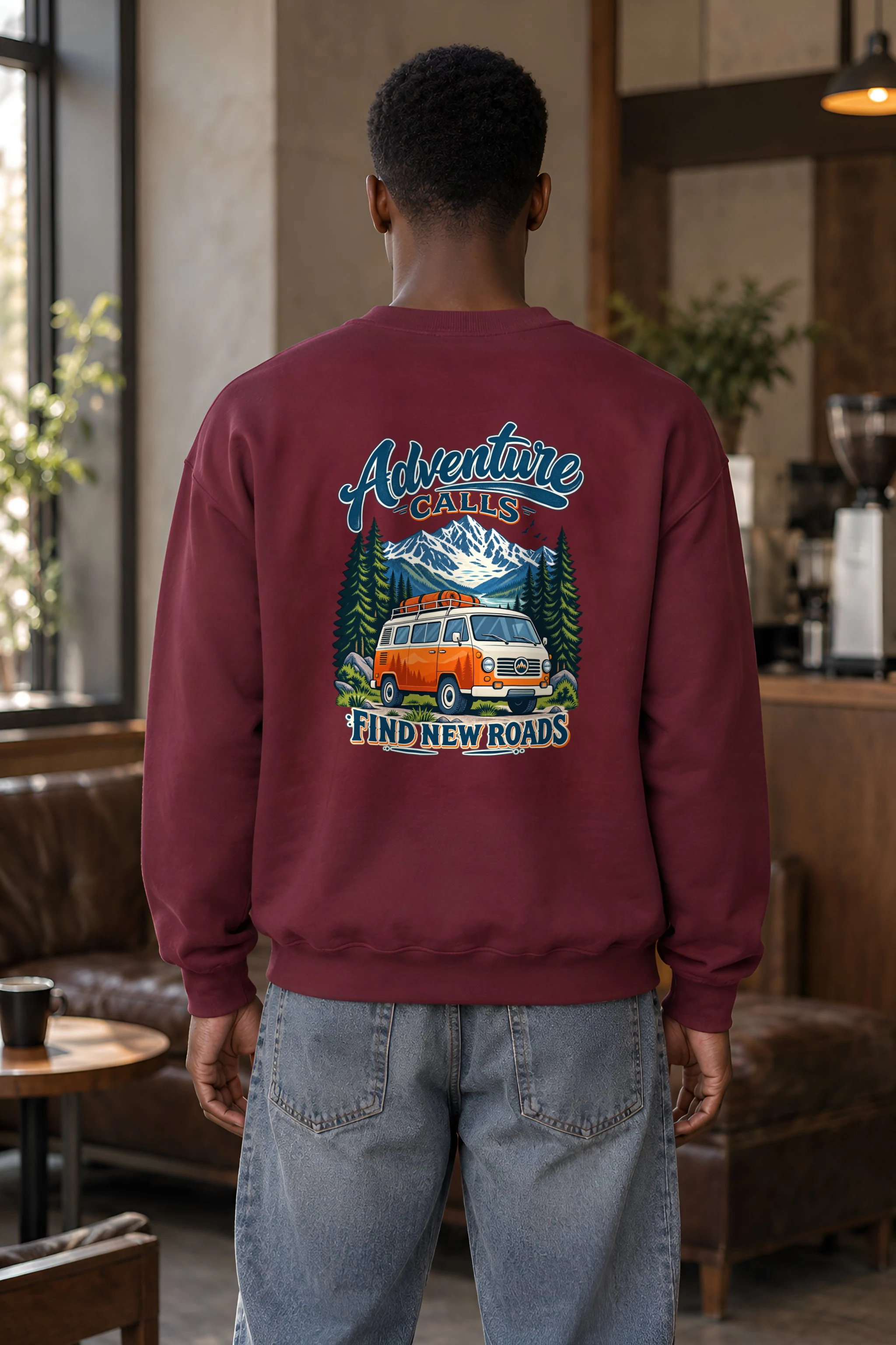 "Adventure Calls" 1 Crewneck Sweatshirt