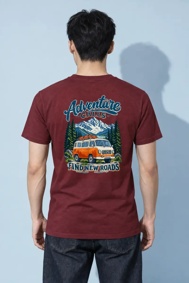 "Adventure Calls" Heavyweight Unisex Crewneck T-shirt