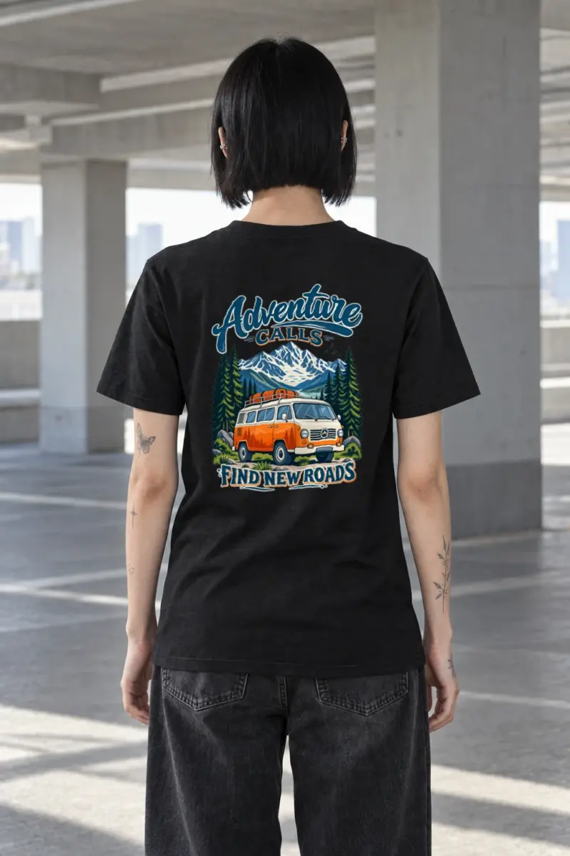 "Adventure Calls" Heavyweight Unisex Crewneck T-shirt