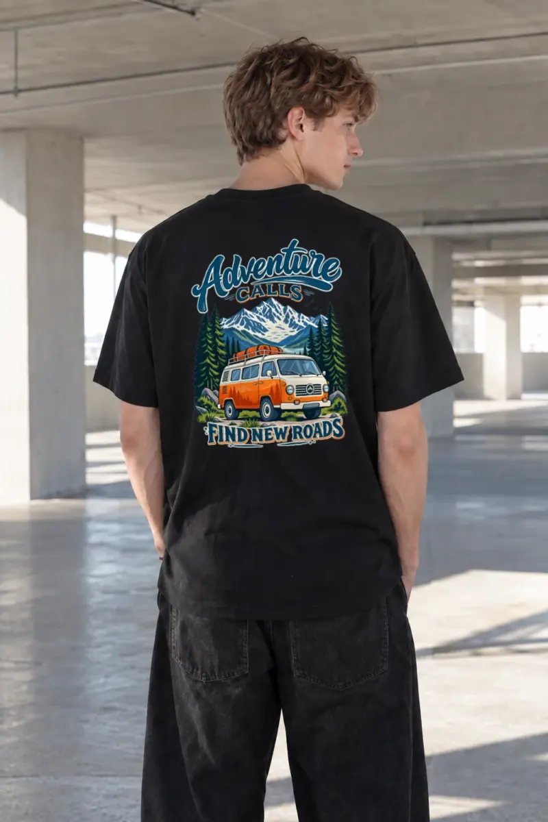 "Adventure Calls" Heavyweight Unisex Crewneck T-shirt | Gildan 5000