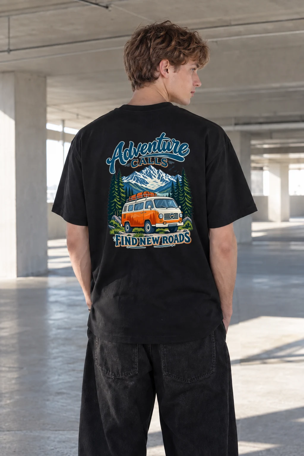 "Adventure Calls" Heavyweight Unisex Crewneck T-shirt | Gildan 5000