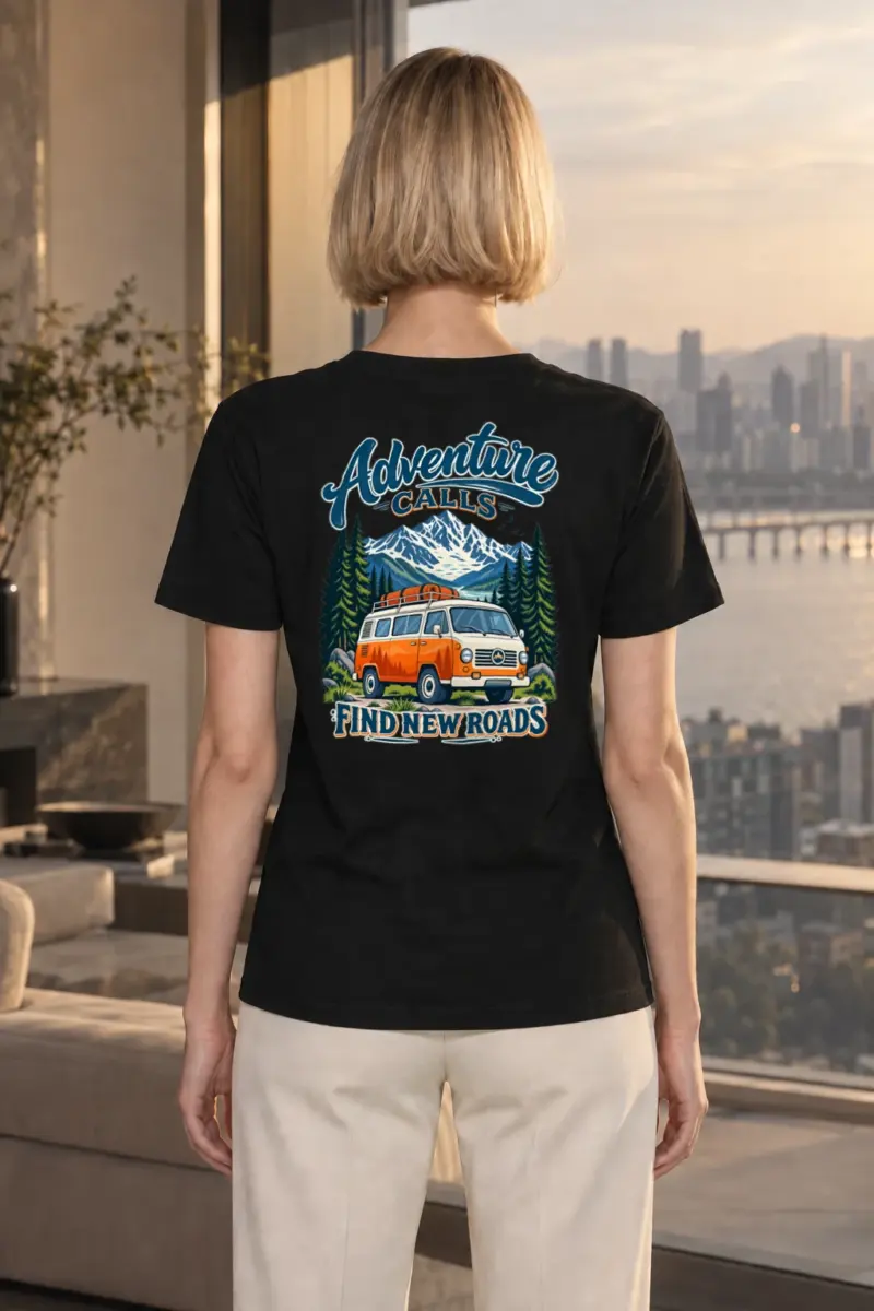 "Adventure Calls" Heavyweight Unisex Crewneck T-shirt | Gildan 5000