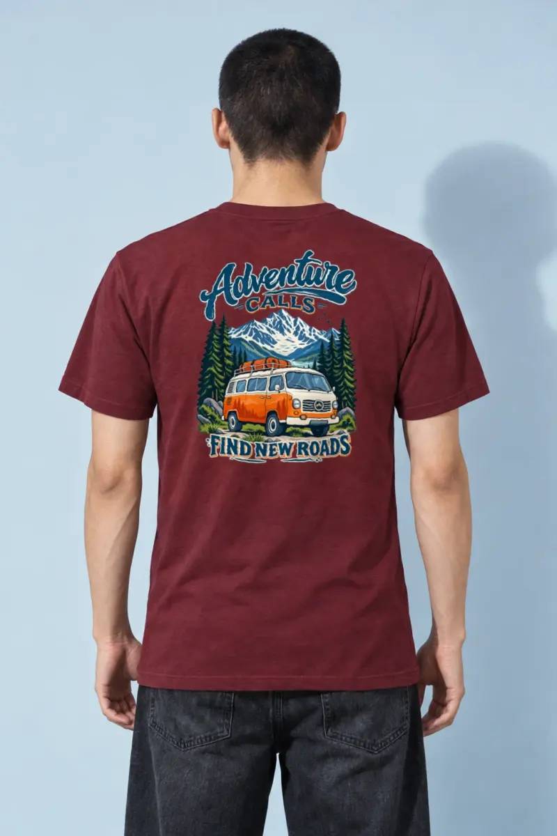 "Adventure Calls" Heavyweight Unisex Crewneck T-shirt