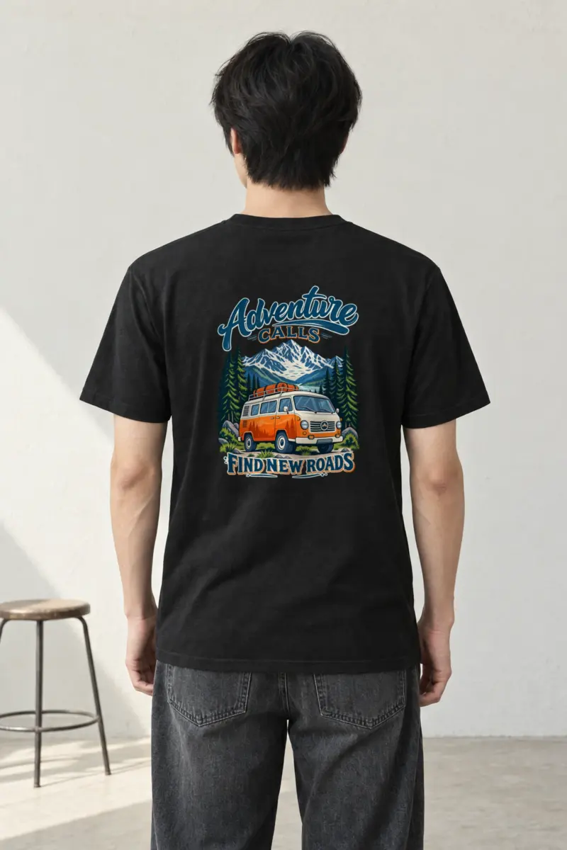 "Adventure Calls" Heavyweight Unisex Crewneck T-shirt