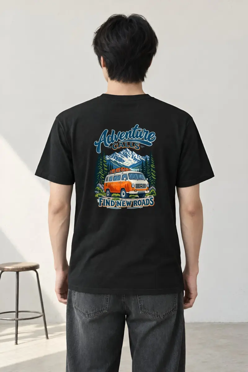 "Adventure Calls" Heavyweight Unisex Crewneck T-shirt
