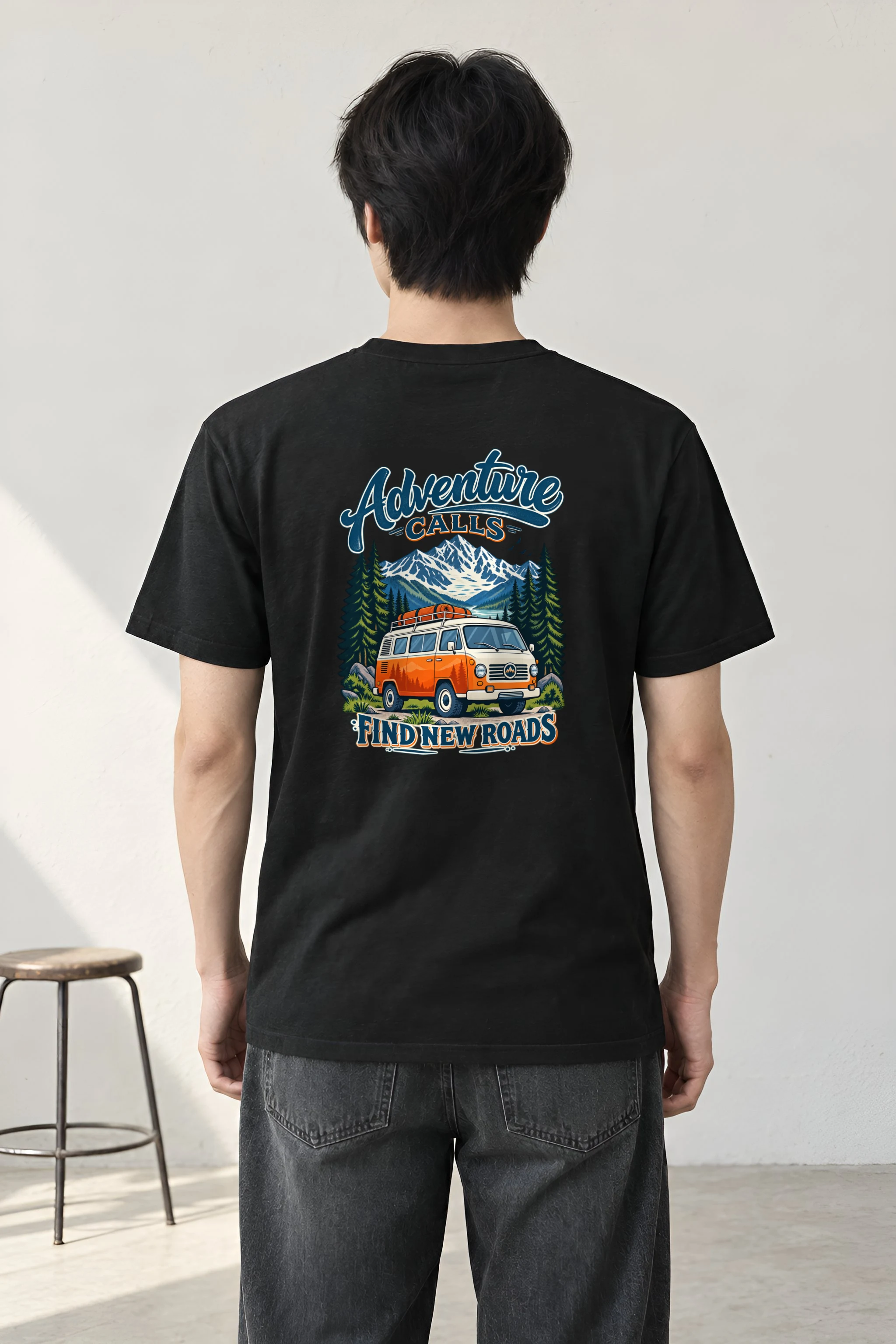 "Adventure Calls" Heavyweight Unisex Crewneck T-shirt